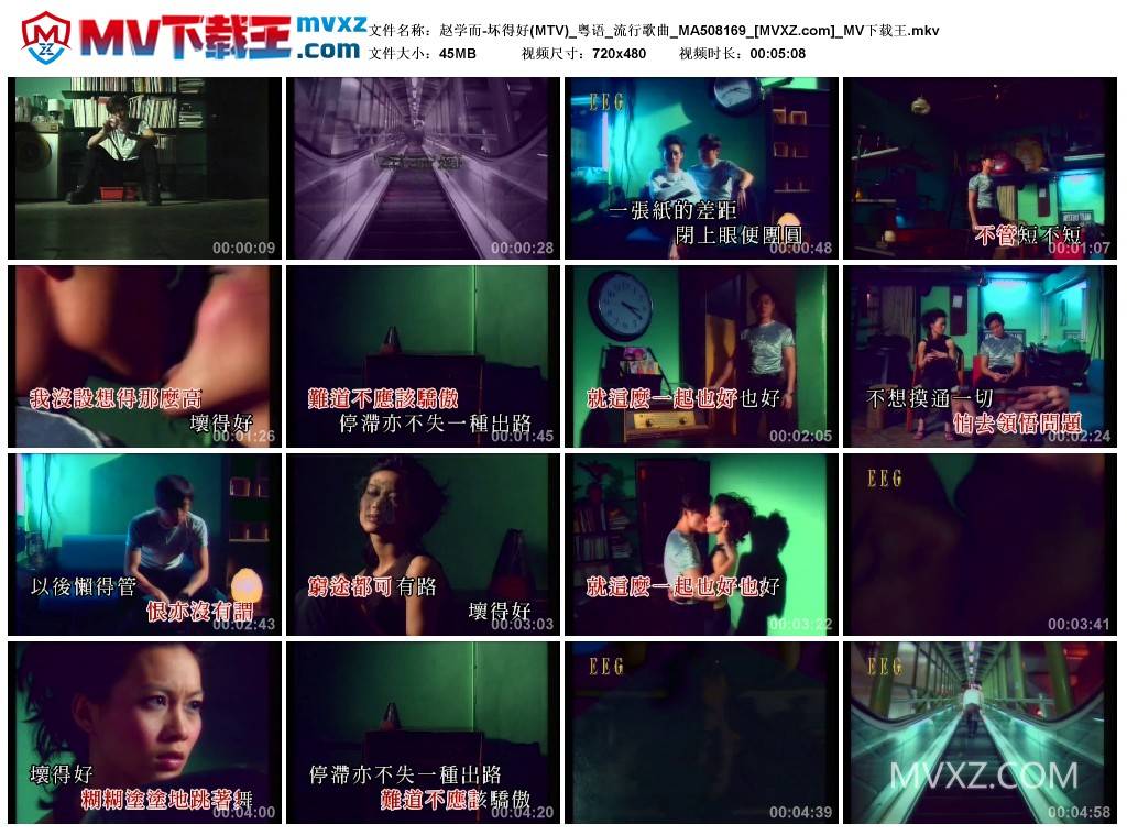 赵学而-坏得好(MTV)_粤语_流行歌曲_MA508169